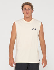 Rusty Youth Before Crowds TV Screen Boys Muscle Tee - Ecru