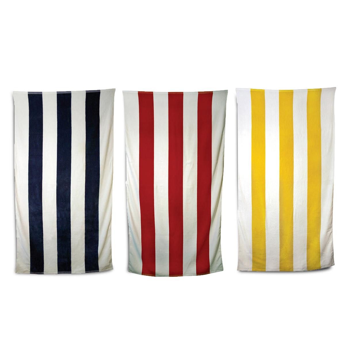 Out There Striped Terry Beach Towel