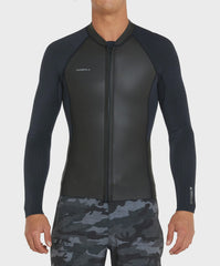 O'Neill Hyperfreak FZ Jacket 2MM - Black/Black