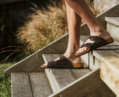 Moana Road Hīkoi Sandals - Brown Leather