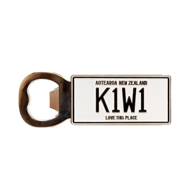 Moana Rd Number Plate Bottle Opener Metal Magnet