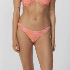 O'Neill Paradise Plaid Rockley Bikini Pant - Sachet Pink