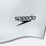 Speedo Moulded Silicone Swimming Cap - White