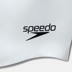 Speedo Moulded Silicone Swimming Cap - White
