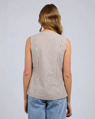 Silent Theory Sunday Tie Top - Chocolate