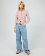 All About Eve Eve Tarni Knit LS Top - Fawn