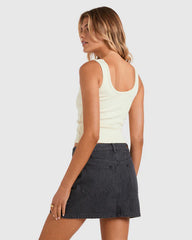 Billabong Frankie Denim Skirt - Washed Black