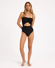 Billabong Tanlines Bandeau One Piece Swimsuit - Black