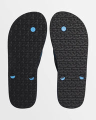 Billabong Mens Stacked Thong/Jandal - Black/Blue