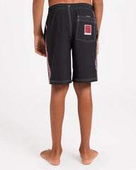 Quiksilver Youth 8 - 16 Pu-Tawhiro 17" Volley Swim Short - Black