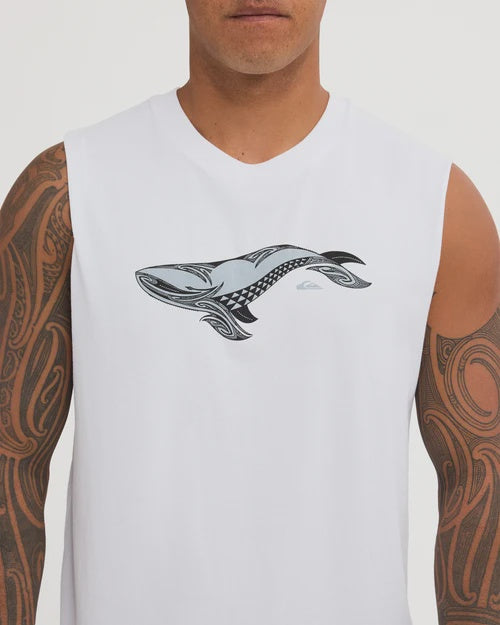 Quiksilver Mens Tohora Muscle Top - White