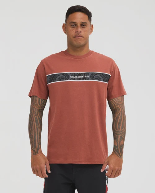 Quiksilver Takarangi Panel SS Tee - Henna