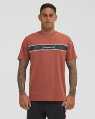 Quiksilver Takarangi Panel SS Tee - Henna
