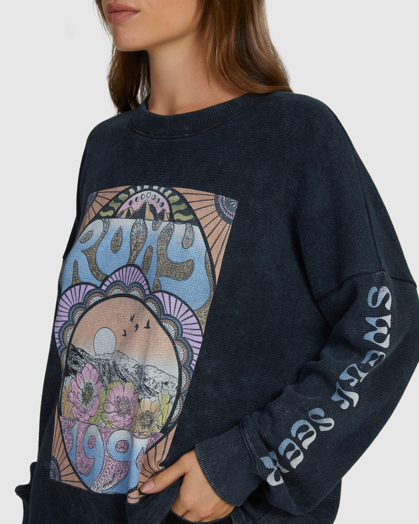 Roxy Eastside Midweight LS Top - Anthracite