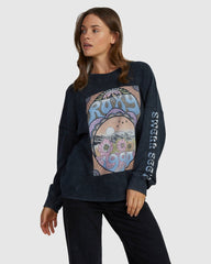 Roxy Eastside Midweight LS Top - Anthracite