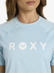 Roxy Beach Essential SS Lycra Rashie - Sky Blue