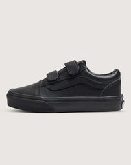 Vans Kids Old Skool V Classic Tumble - Black Mono