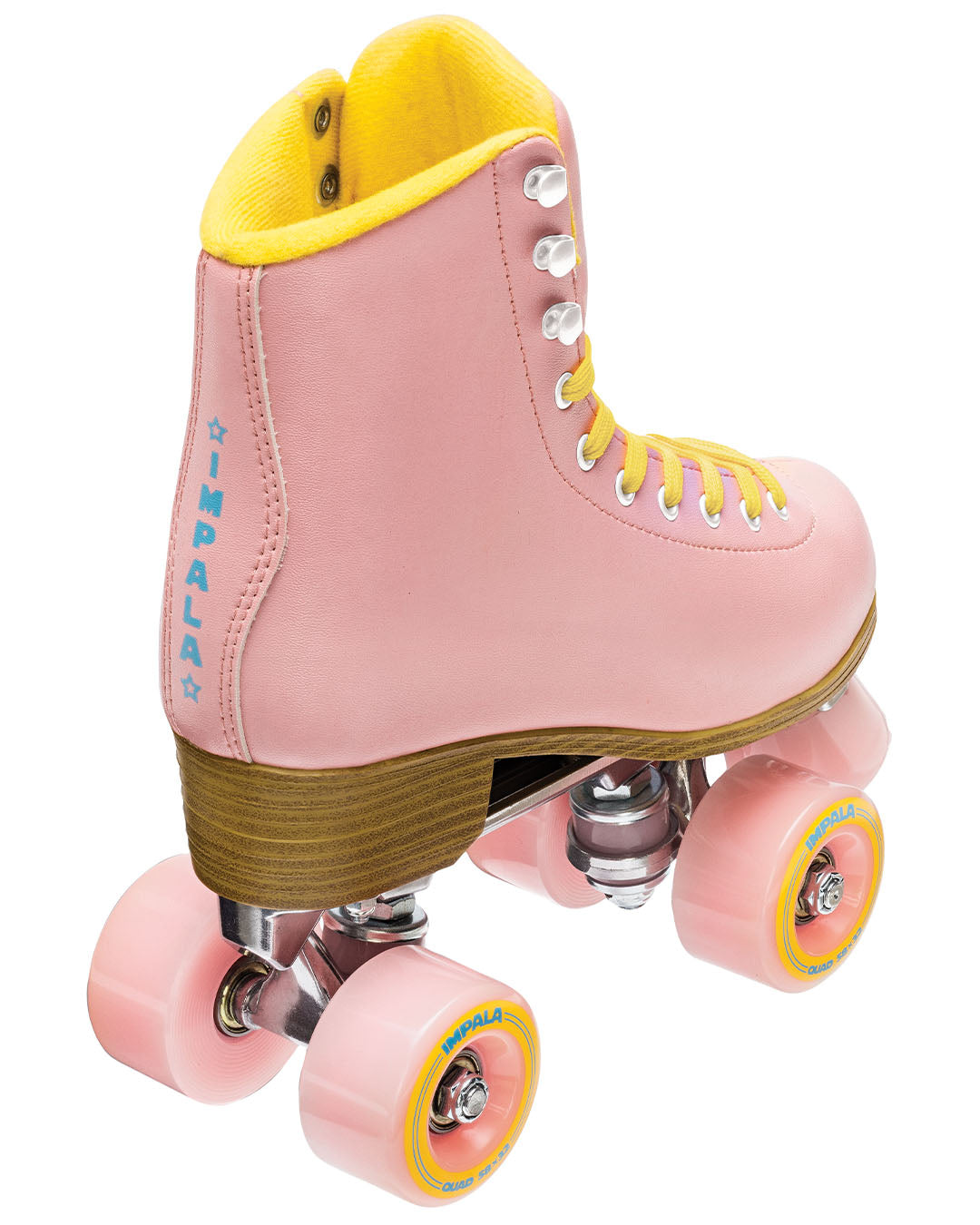 Impala Quad Skate Rollerskates - Pink/Yellow