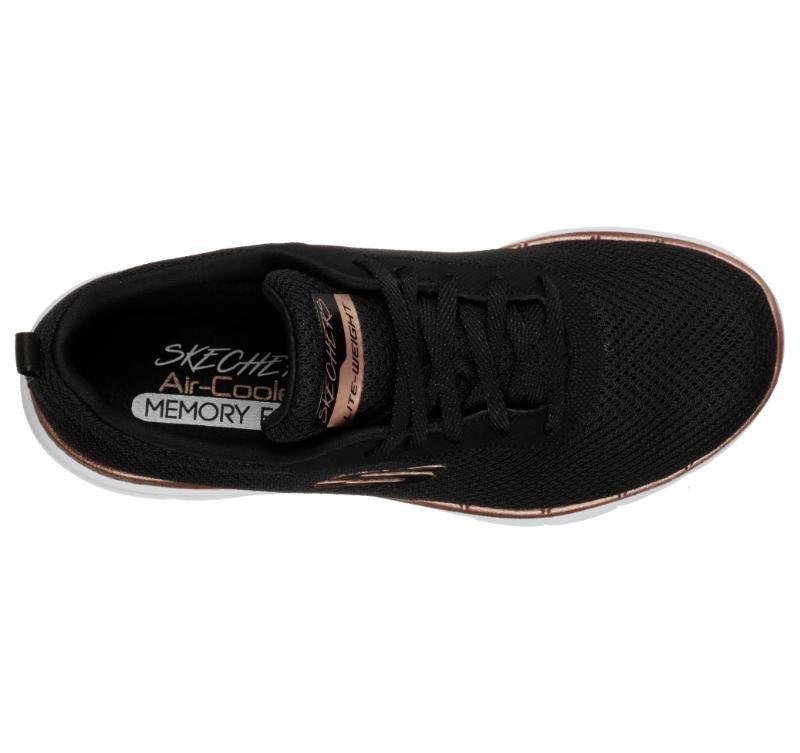 Skechers flex appeal 3.0 black rose gold discount