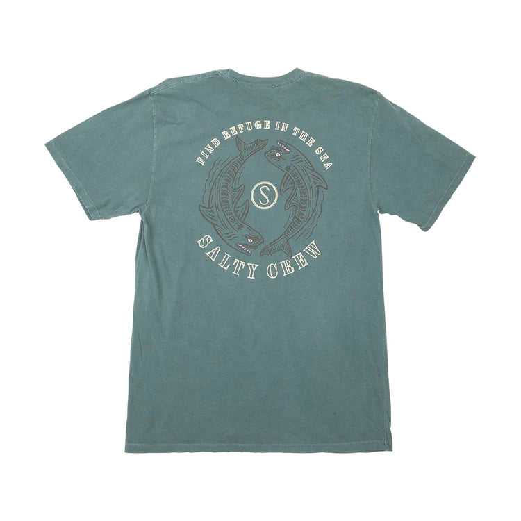Salty Crew Fin and Yang Premium S/S Tee - Evergreen