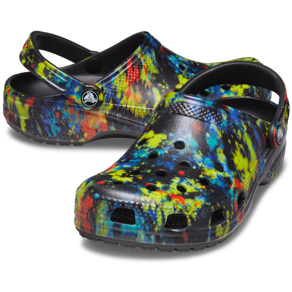 Crocs Classic Tie Dye Graphic Clog Out There Surf