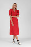 RPM Rubi Midi Dress - Red