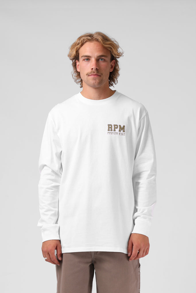 RPM College 94 LS Tee - White