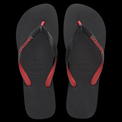 Havaianas Top Rubber - Black/Red Ruby