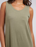 Silent Theory Harley Tank Dress - Khaki