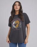 All About Eve Wild Moon Tee-Washed Black