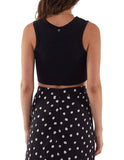 All About Eve Leah Button Up Tank - Black