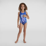 Speedo Toddler Girls Digital Placement Swimsuit - Blue