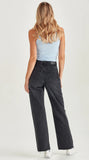 Junkfood Avril Wide Leg No Rips Jeans - Black