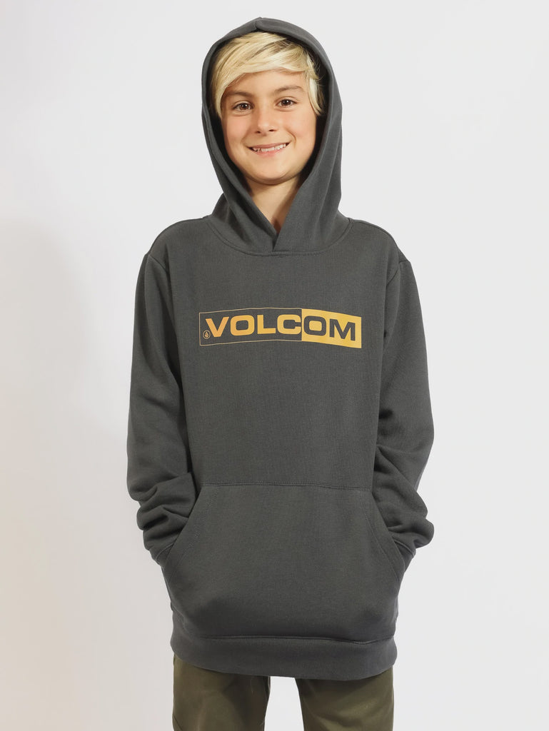 Volcom Youth Stamped Pullover Fleece - Asphalt Black