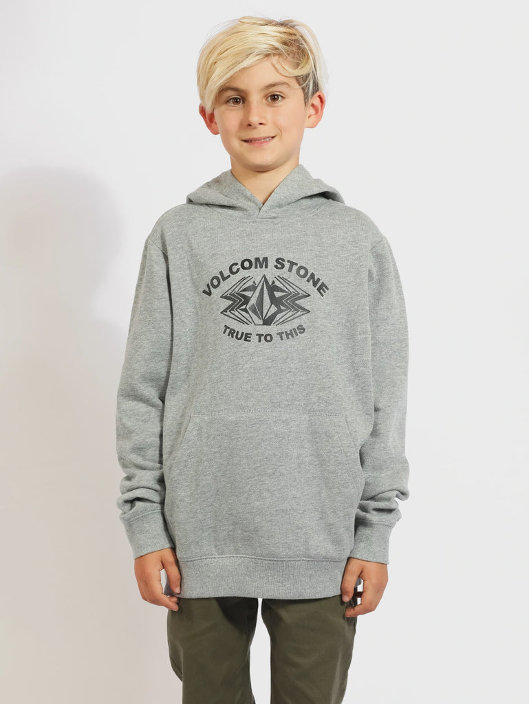 Volcom Youth Stamped Pullover Fleece - Heather Grey