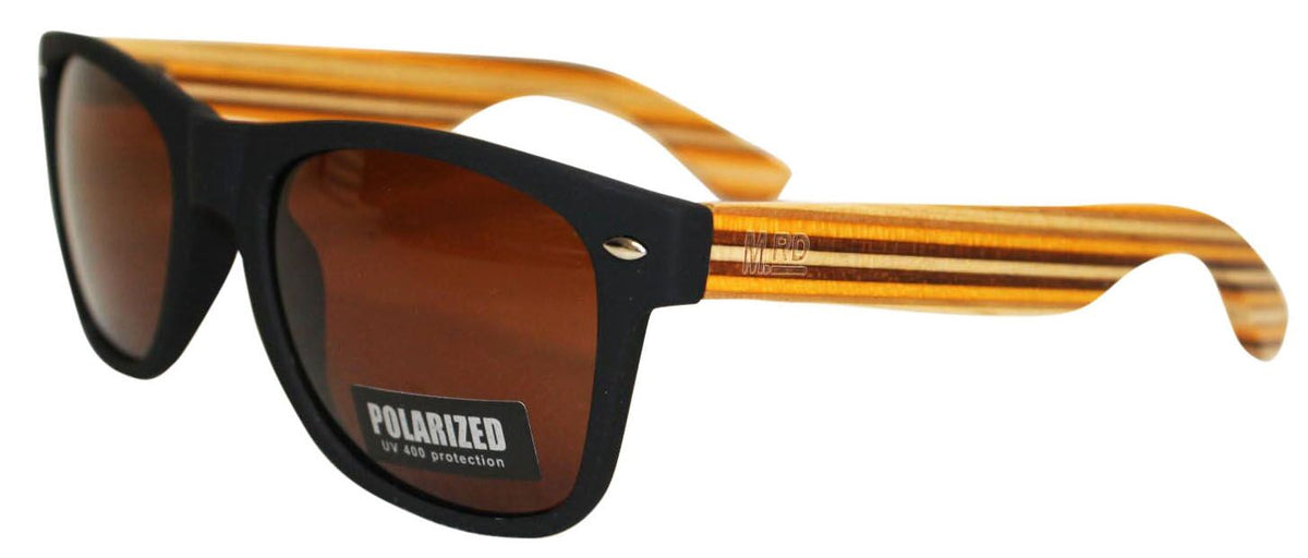 Moana Rd 50/50 Wooden Sunnies - Black Frame