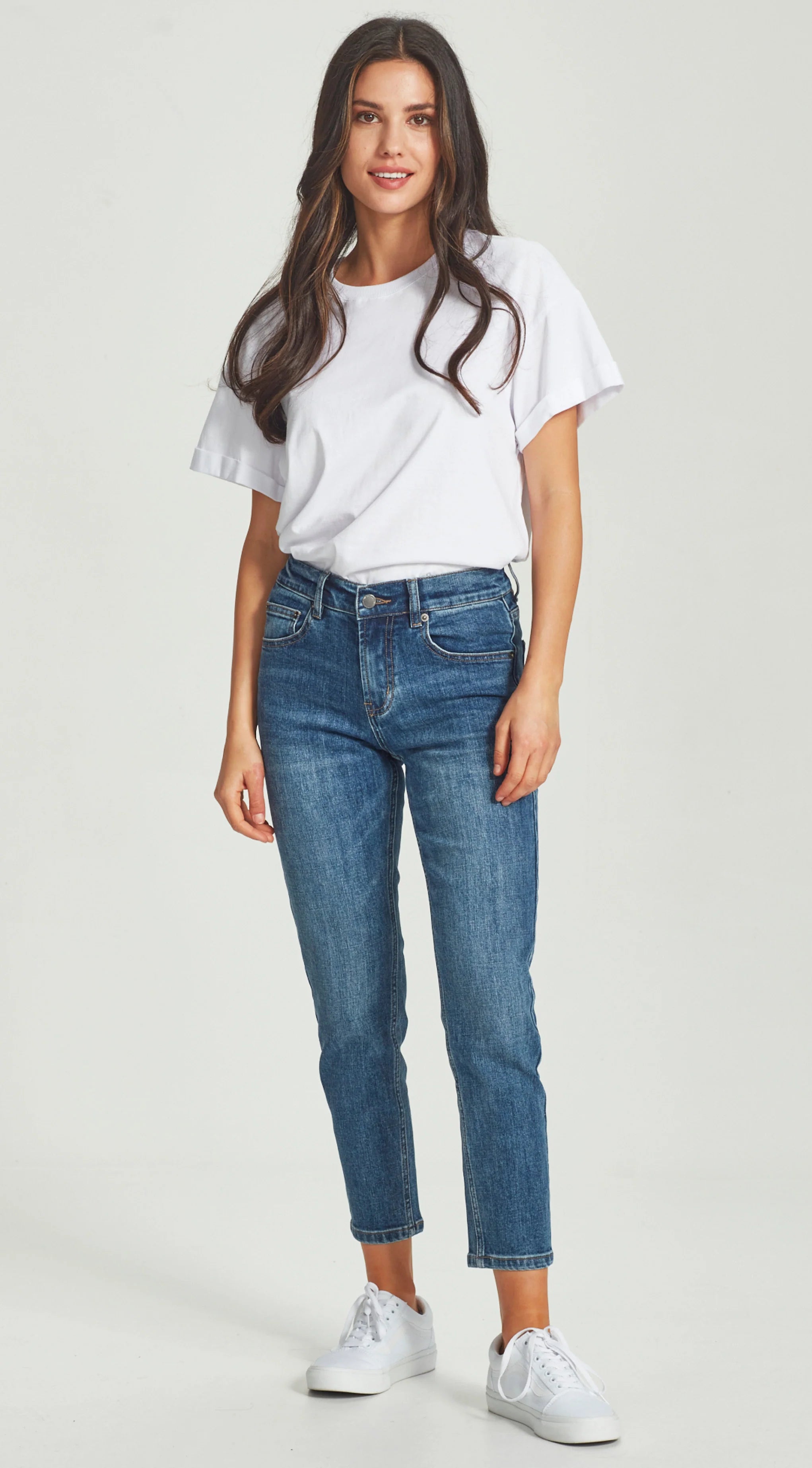 Junkfood Kailey Short Stuff Jean - Dark Blue