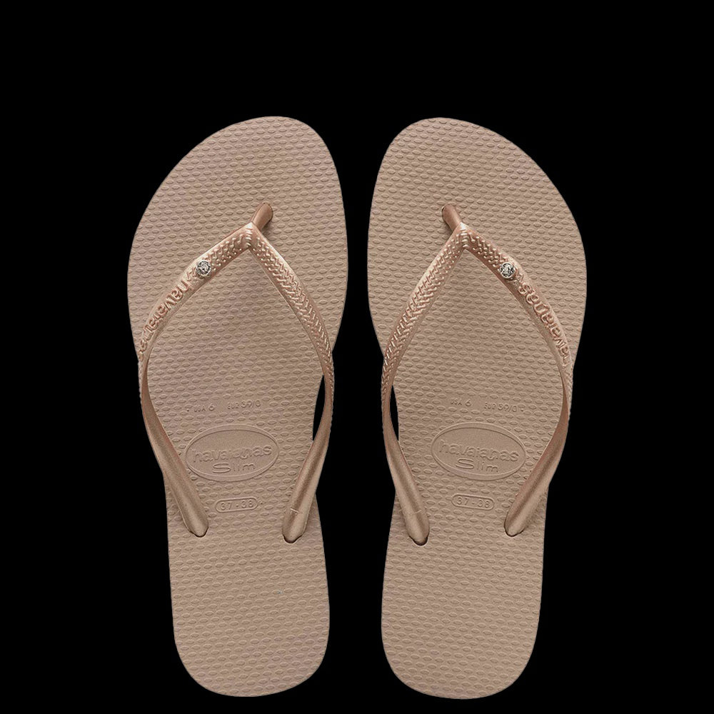 Havaianas Kids Slim Crystal - Rose Gold