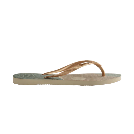 Havaianas Kids Slim Palette Glow - Sand Grey/Golden