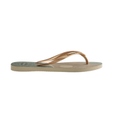 Havaianas Kids Slim Palette Glow - Sand Grey/Golden