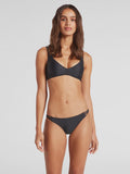 Volcom Simply Solid V Neck Bikini Top - Black