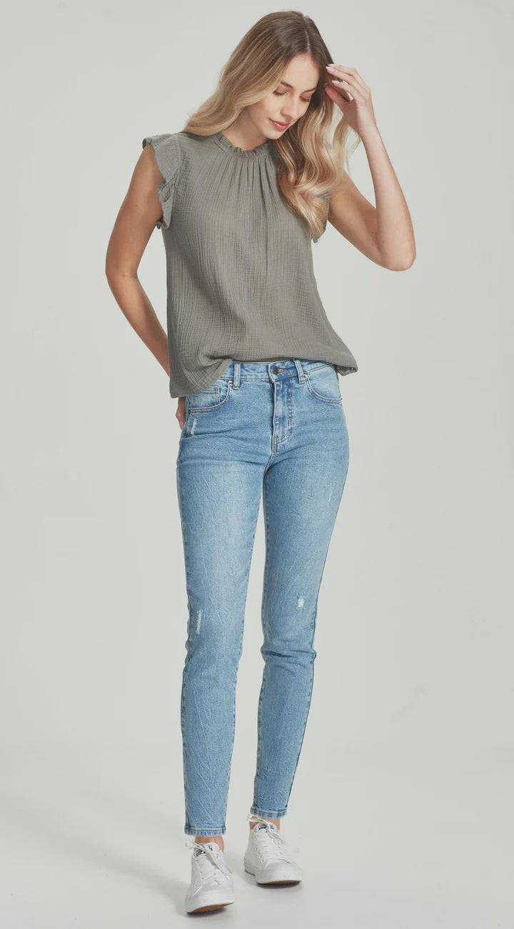 Junkfood Petra Tall Jean - Blue