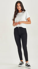 Junkfood Slip Ankle Grazer Jean - Black