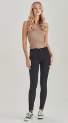 Junkfood Slip Tall Stuff Jean - Black