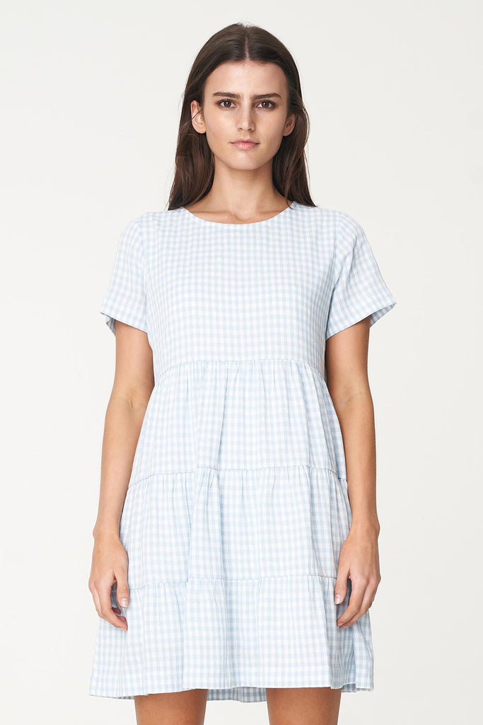 Huffer Celine Milly Dress - Blue/White