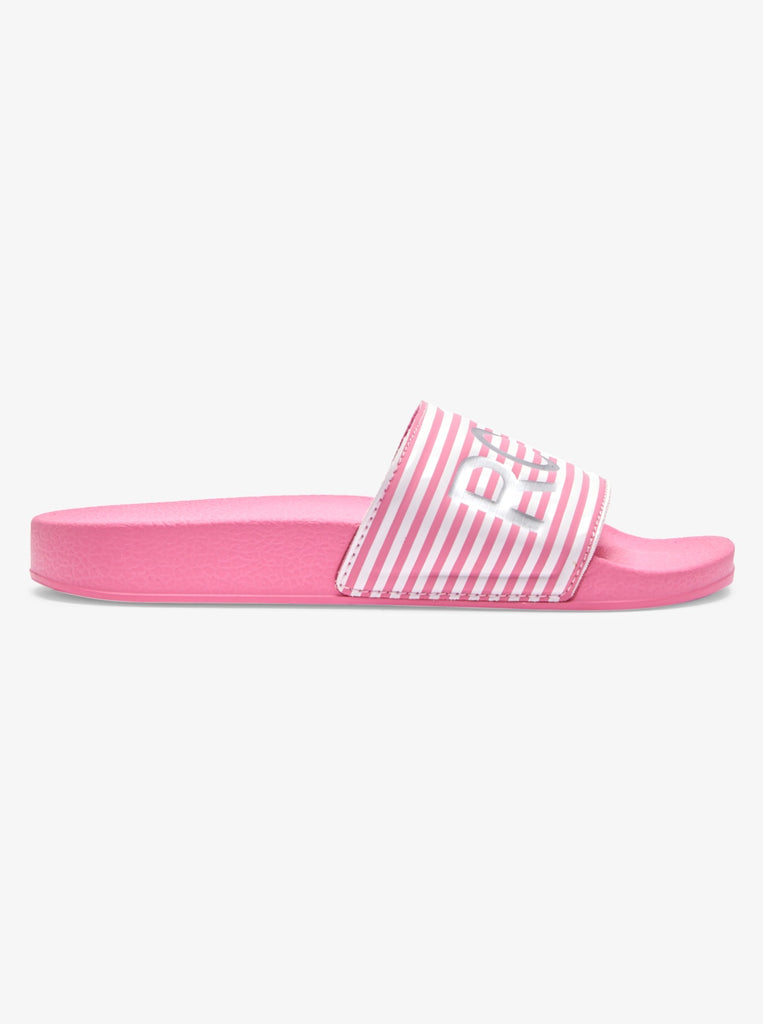Roxy 8-16 Girls Slippy Slides - Crazy Pink