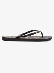Roxy Viva Glitter V Sandal - Black