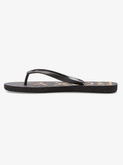 Roxy Viva Glitter V Sandal - Black