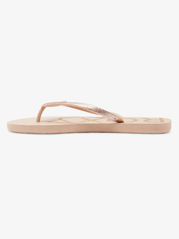 Roxy Viva Glitter V Jandals - Champagne