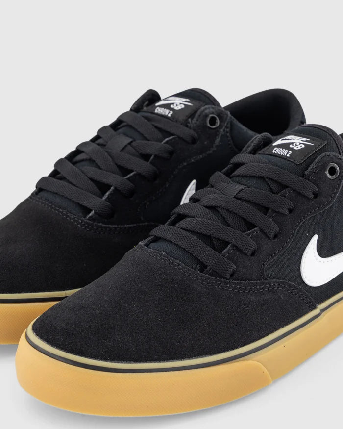 Nike SB Chron 2 Solarsoft Black White Black Gum C Out There Surf
